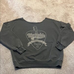 Black Memphis Graphic Sweatshirt